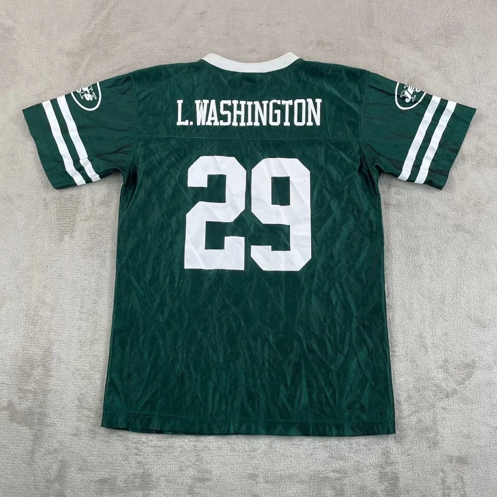NFL Team Apparel Leon Washignton NY New York Jets Football Jersey Youth XL 18-20